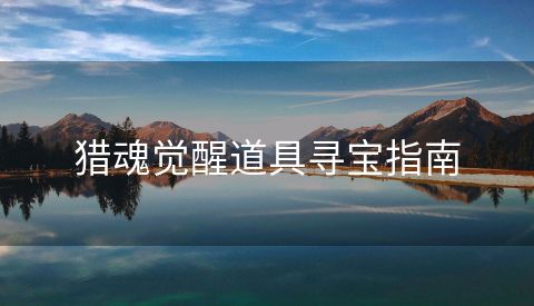 猎魂觉醒道具寻宝指南