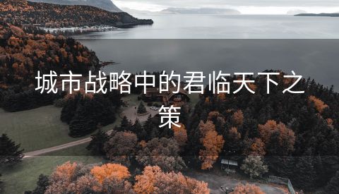 城市战略中的君临天下之策