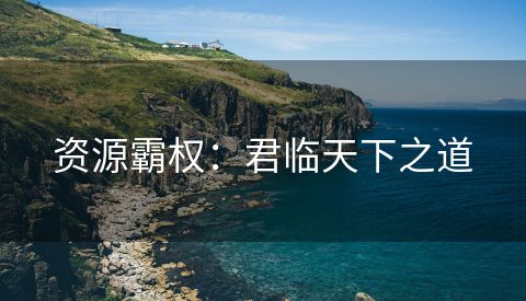 资源霸权：君临天下之道