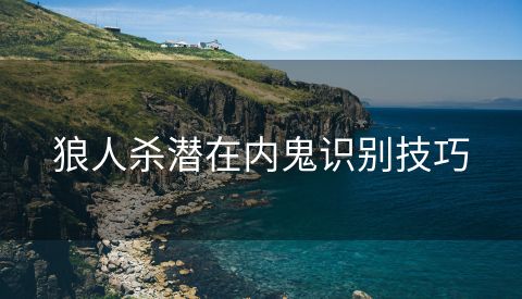 狼人杀潜在内鬼识别技巧