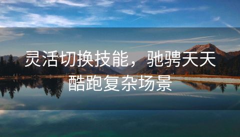 灵活切换技能，驰骋天天酷跑复杂场景